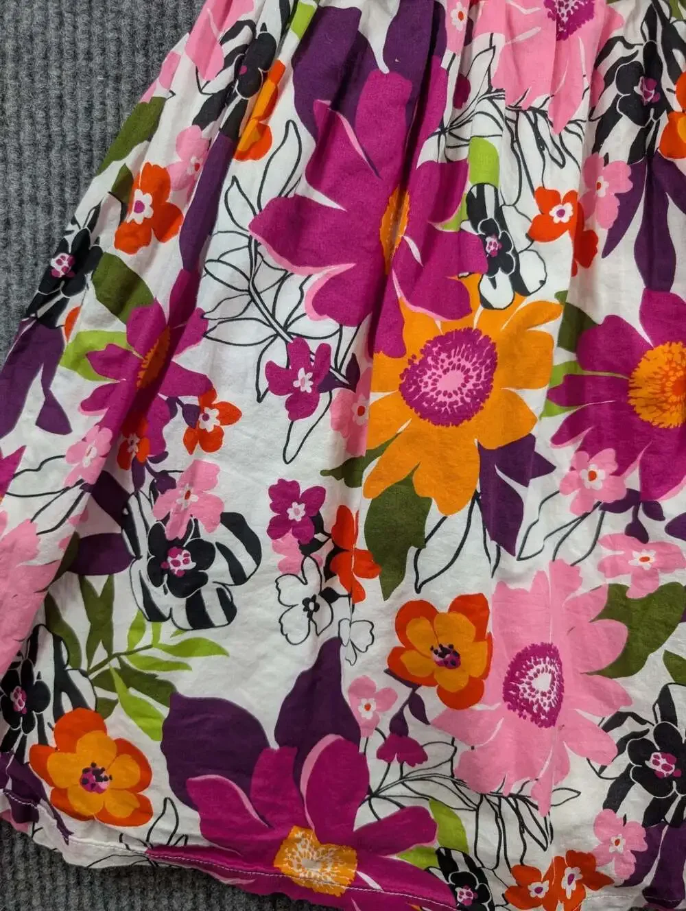 Gymboree Girls Sleeveless Floral Print Sundress with Ruffle Detail